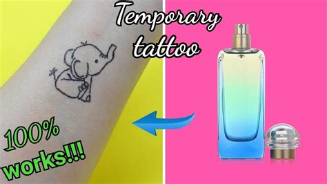 fake tattoos diy perfume|tattoo with perfume and printer.